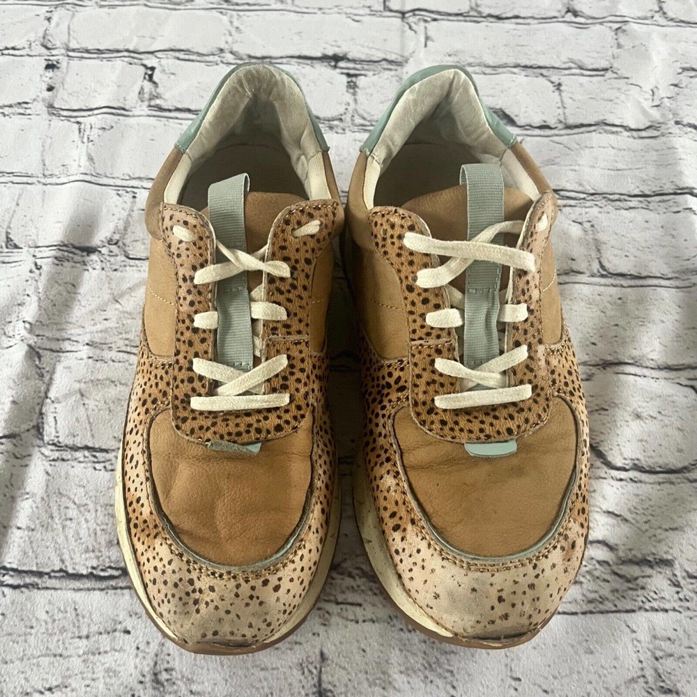 Madewell Kickoff Trainer Sneakers Sport Dot Calf Hair & Nubuck Size 7 - Picture 2 of 7